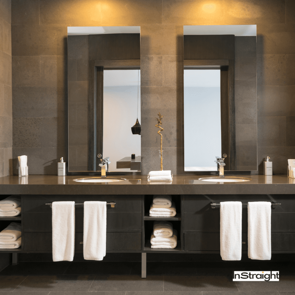 frameless no nail mirror